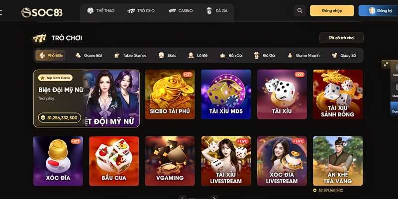 Hướng dẫn giao dịch tai SOC88